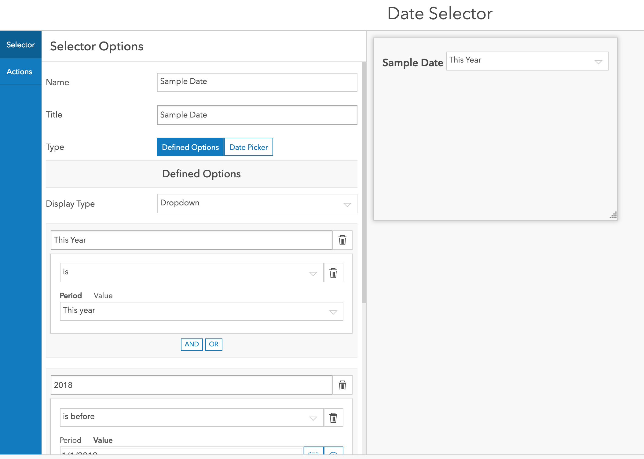 Date Selector